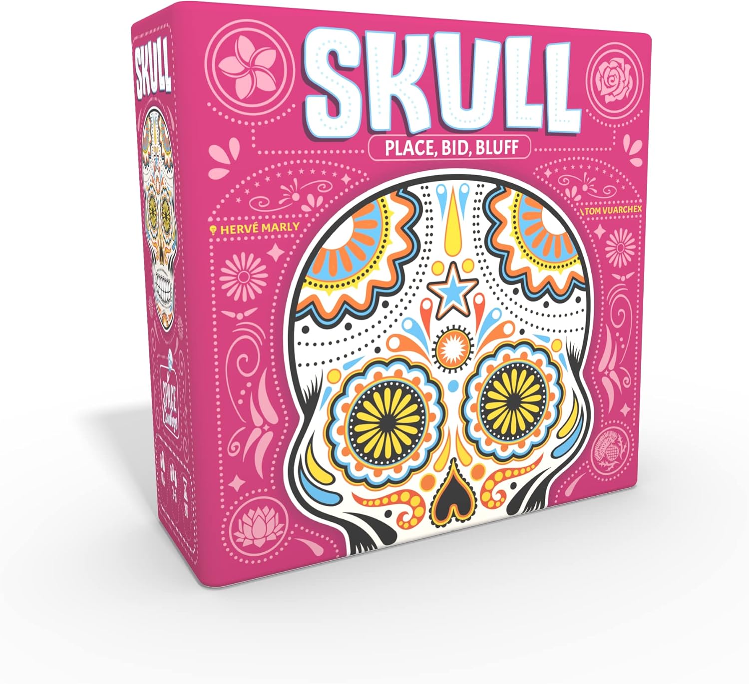 Skull card game box