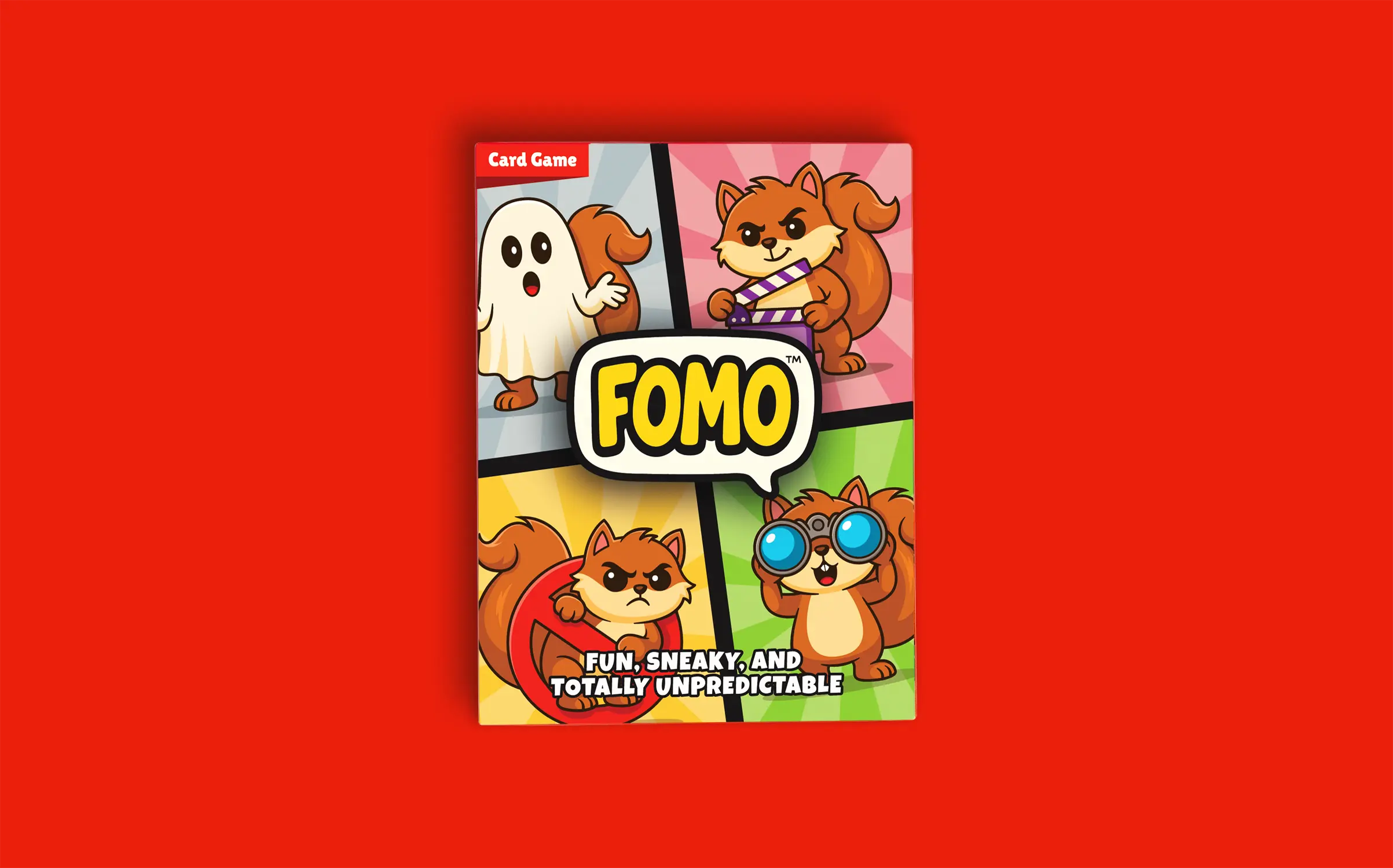 FOMO Card Game - Box top view